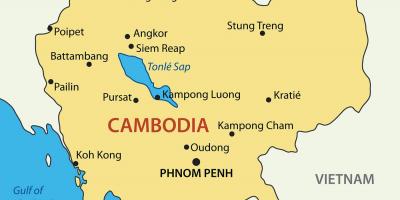Kambodžan kaupungit kartta