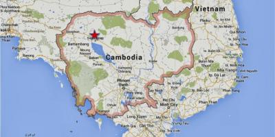 Kartta siem reap Kambodža